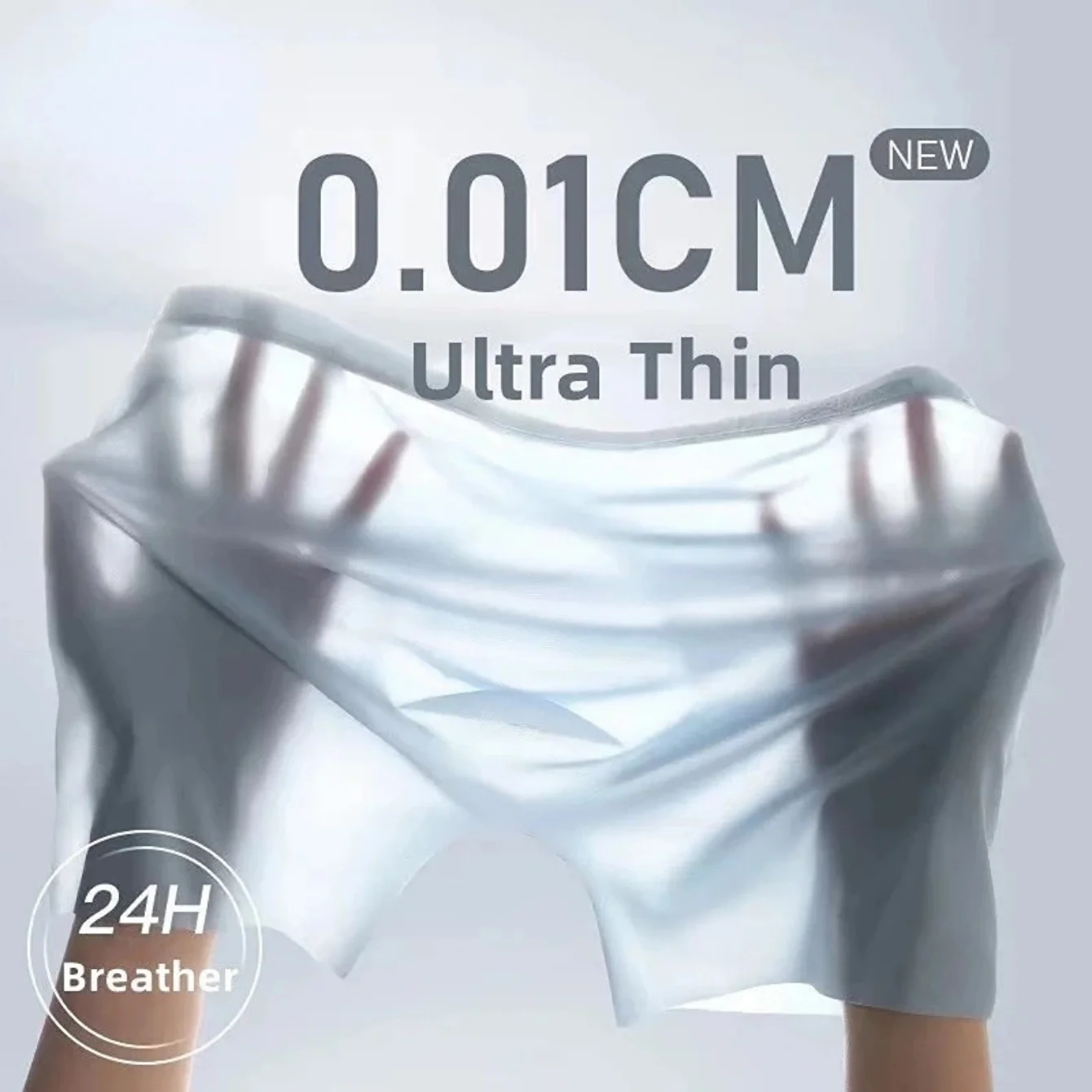 Ultra thin fabric stretched by hands.