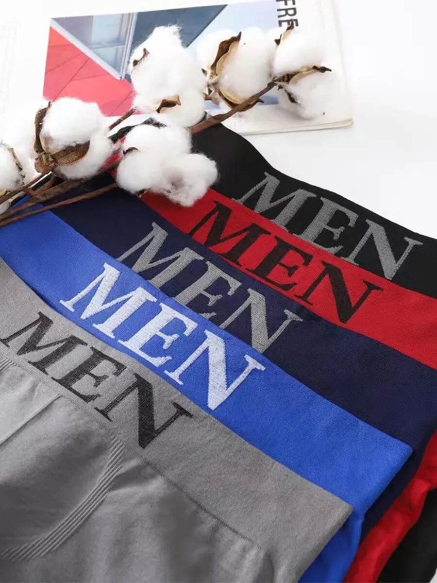 Men's underwear in various colors displayed.